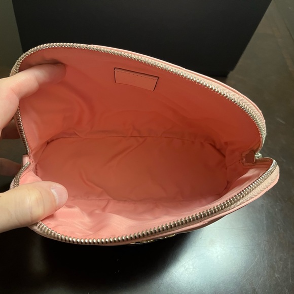 New Gucci Marmont GG Logo Pink Pouch Clutch Bag - Picture 9 of 9